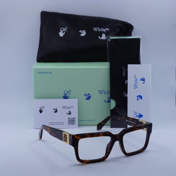 Off-White OERJ015 STYLE 15 6000 Square Eyeglasses 54mm – Havana - Picture 5 of 9